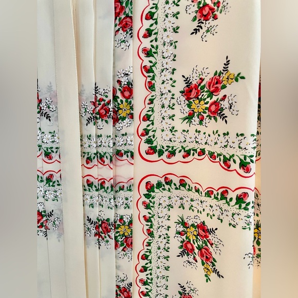 Tory Burch Cora Silk Dress pink floral size 12 - Picture 6 of 8